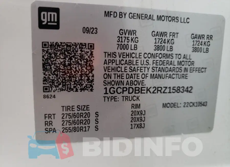 1GCPDBEK2RZ158342 Photo# 12