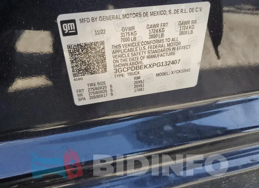 3GCPDBEKXPG132407 Photo# 12