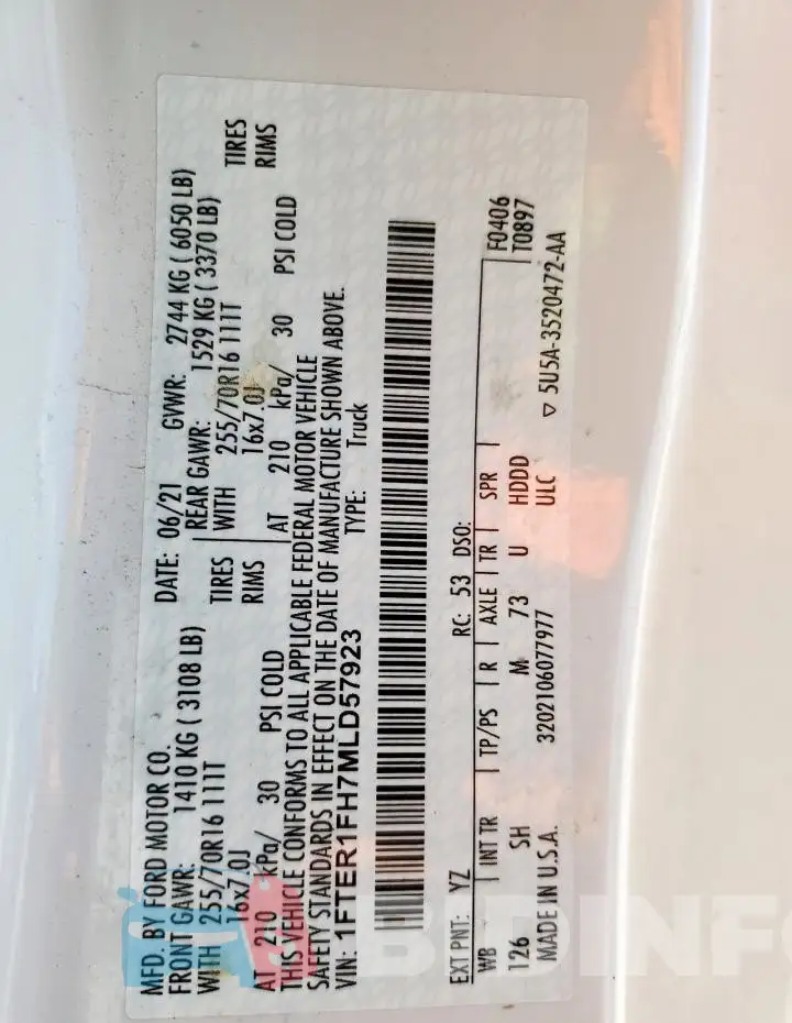 1FTER1FH7MLD57923 Photo# 12
