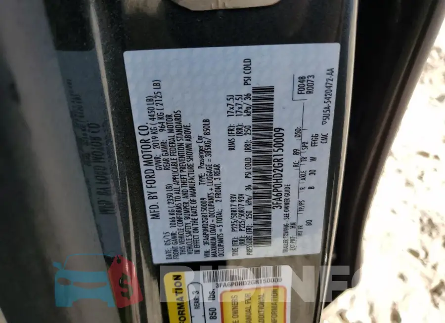 3FA6P0HD2GR150009 Photo# 12