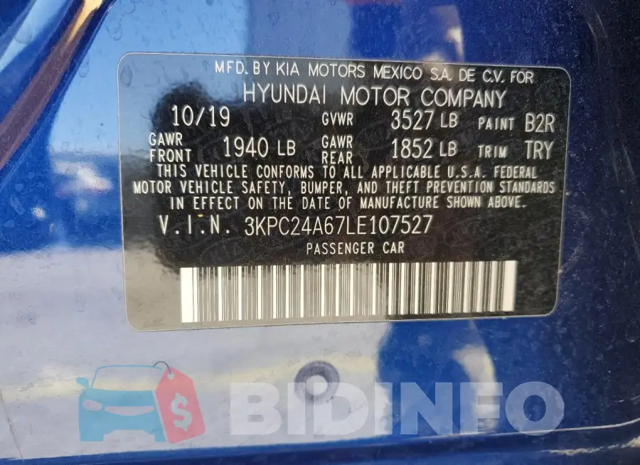 3KPC24A67LE107527 Photo# 13
