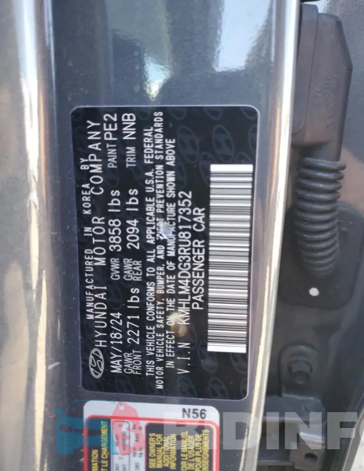 KMHLM4DG3RU817352 Photo# 12
