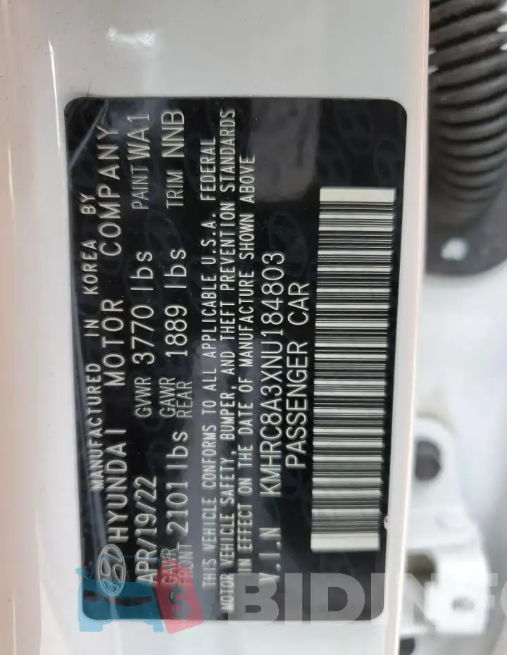 KMHRC8A3XNU184803 Photo# 13
