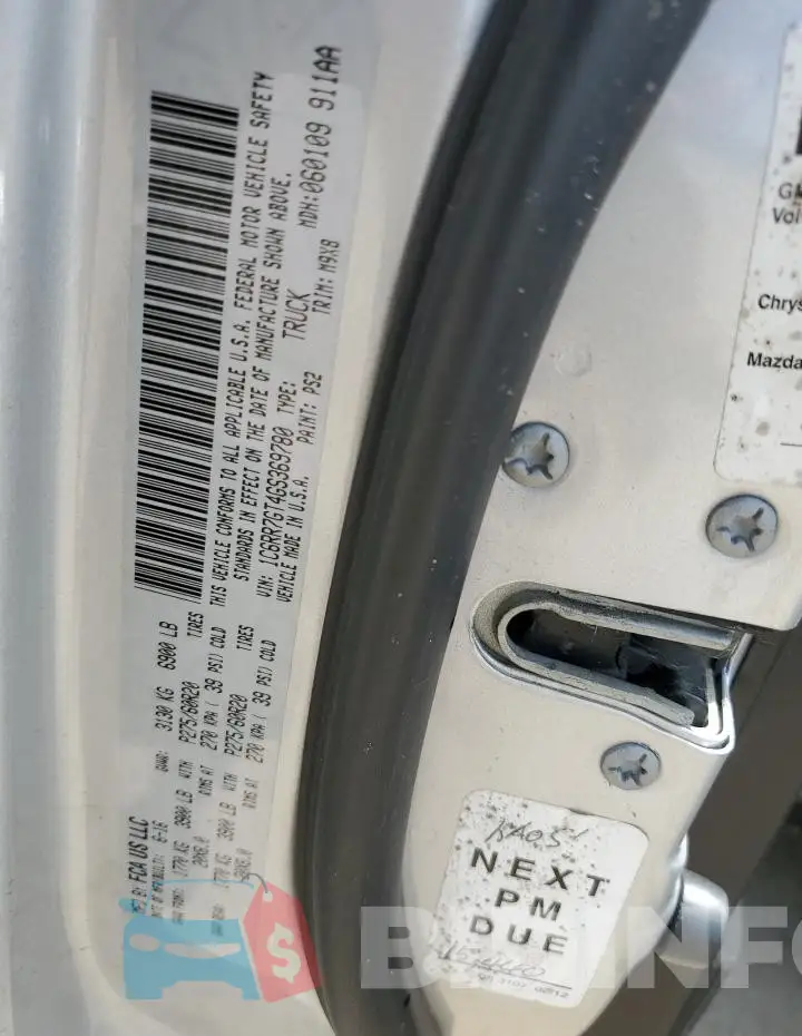 1C6RR7GT4GS369780 Photo# 13