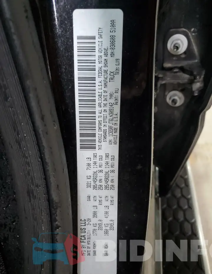 1C6SRFJT6LN309142 Photo# 12