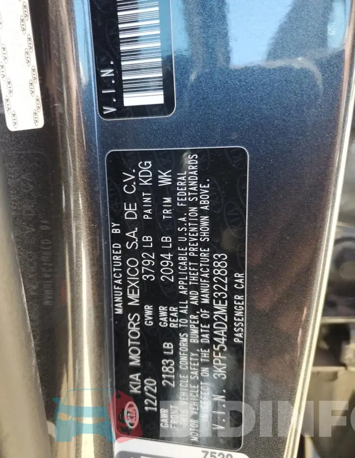 3KPF54AD2ME322883 Photo# 13