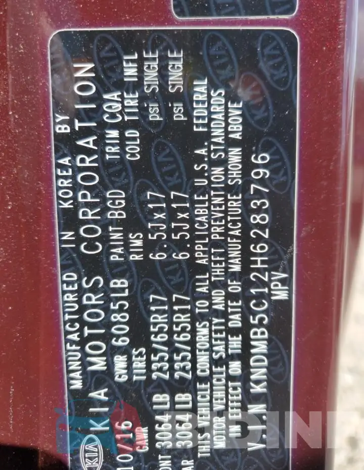 KNDMB5C12H6283796 Photo# 13