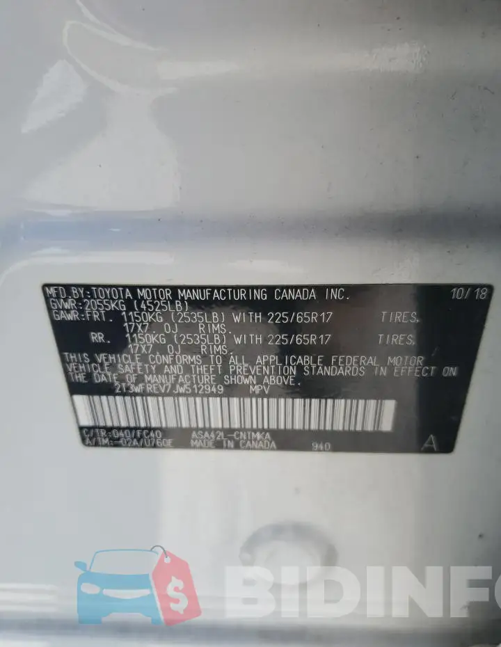 2T3WFREV7JW512949 Photo# 13
