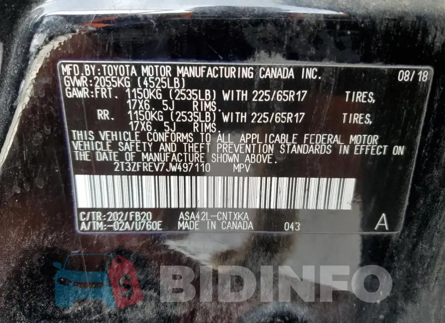 2T3ZFREV7JW497110 Photo# 14