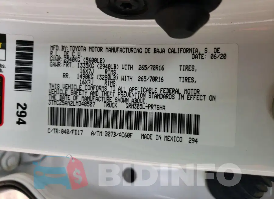 3TMCZ5AN2LM348507 Photo# 12