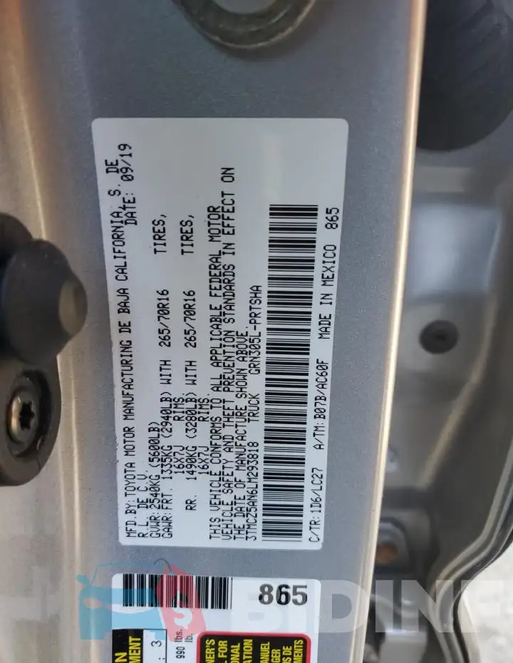3TMCZ5AN6LM293818 Photo# 12