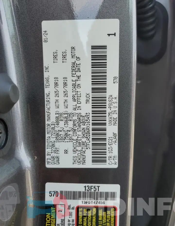 5TFLA5DB6RX165493 Photo# 13