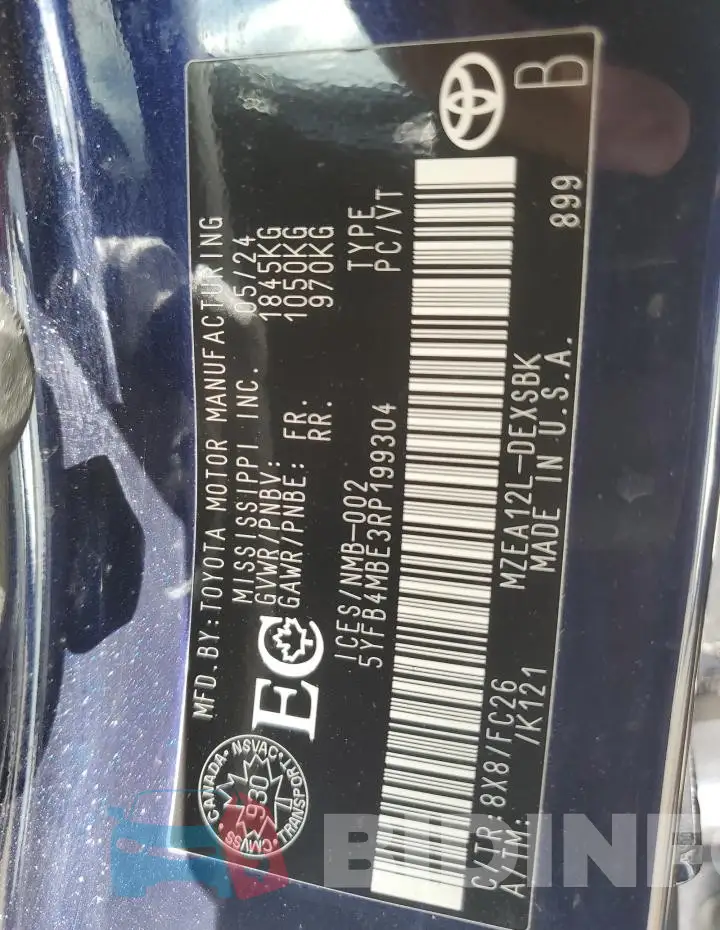 5YFB4MBE3RP199304 Photo# 12