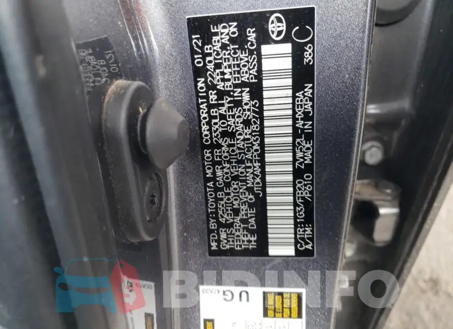 JTDKAMFP0M3182773 Photo# 12