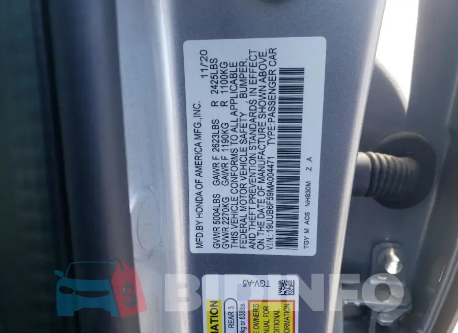 19UUB6F59MA004471 Photo# 12
