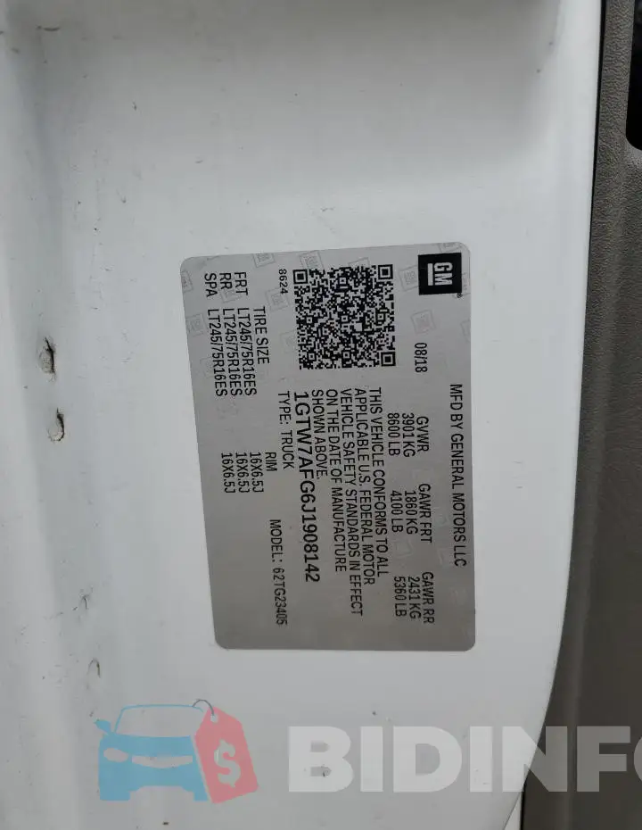 1GTW7AFG6J1908142 Photo# 13
