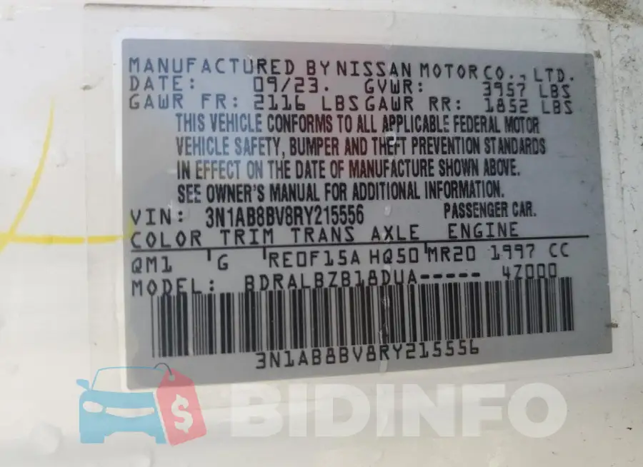 3N1AB8BV8RY215556 Photo# 12