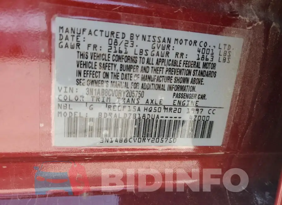 3N1AB8CV0RY205750 Photo# 12