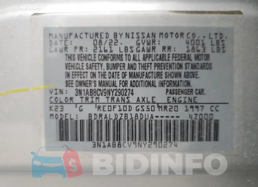 3N1AB8CV9NY290274 Photo# 12