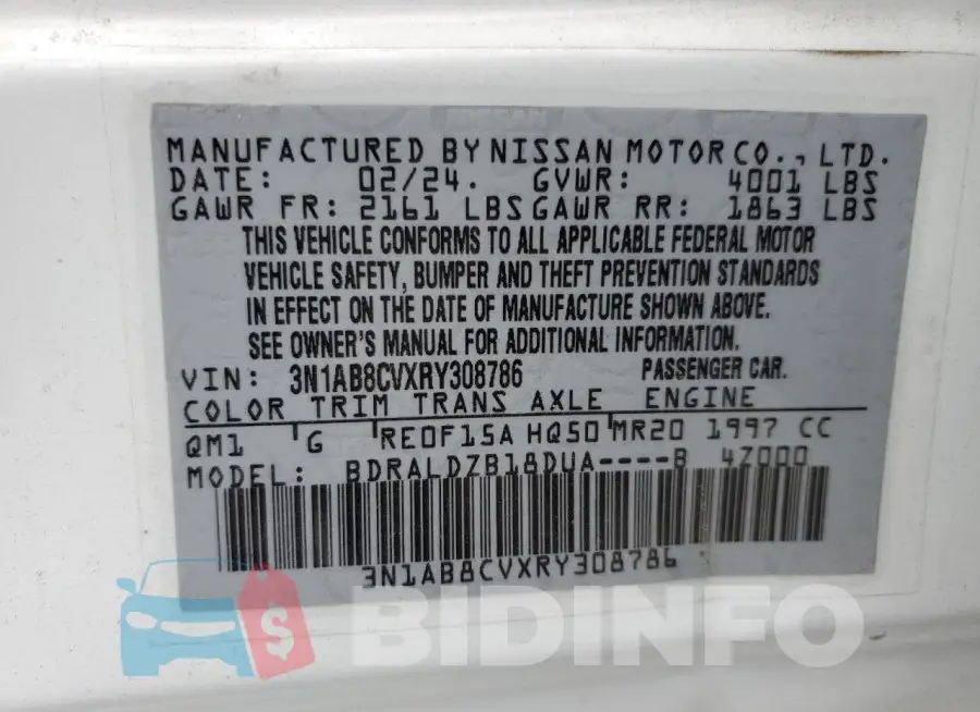 3N1AB8CVXRY308786 Photo# 12