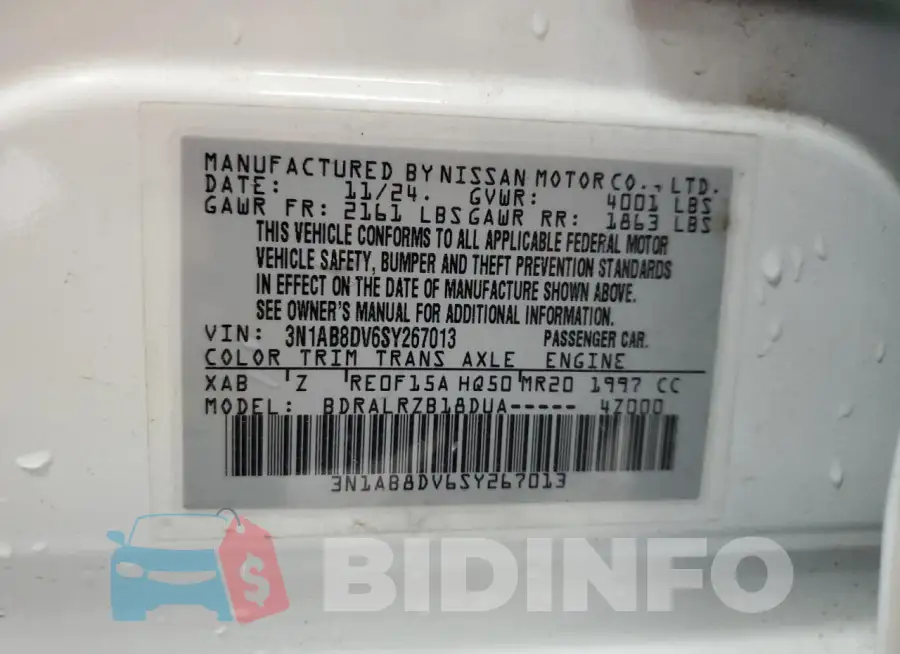 3N1AB8DV6SY267013 Photo# 12
