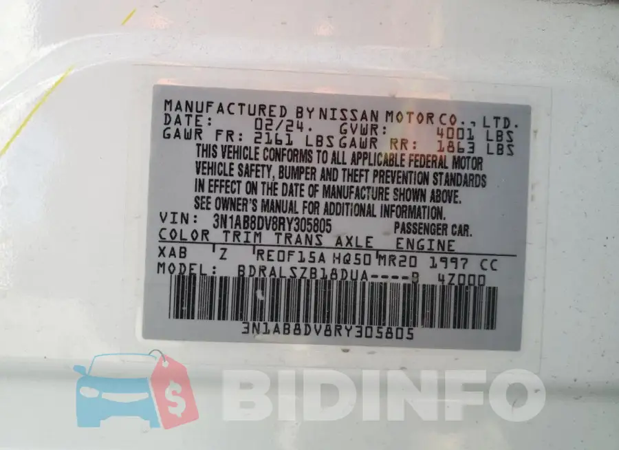 3N1AB8DV8RY305805 Photo# 13