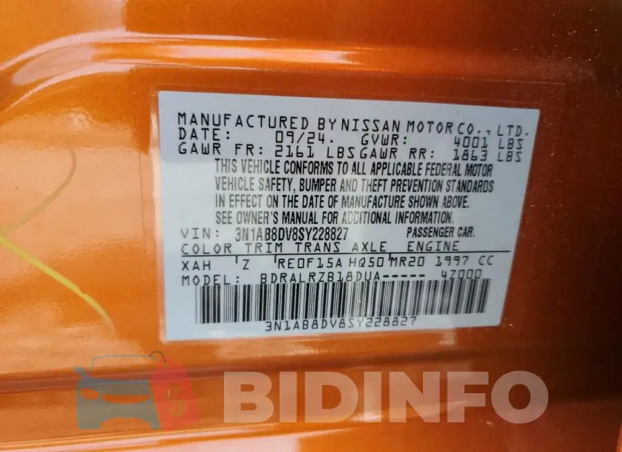 3N1AB8DV8SY228827 Photo# 12