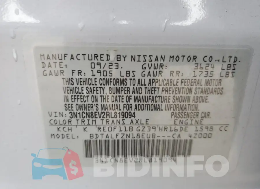 3N1CN8EV2RL819094 Photo# 12
