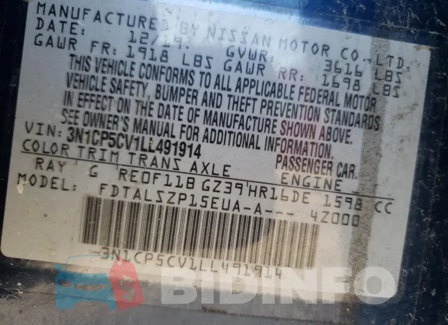 3N1CP5CV1LL491914 Photo# 13