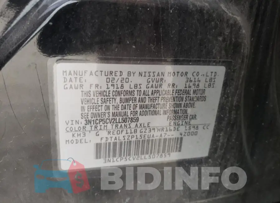 3N1CP5CV2LL507859 Photo# 13