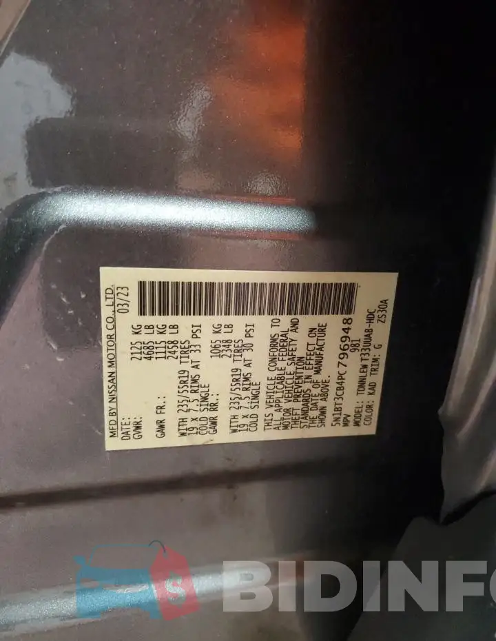 5N1BT3CB4PC796948 Photo# 14
