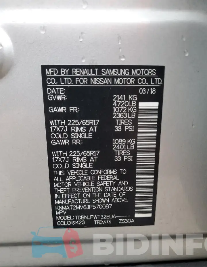 KNMAT2MV6JP570087 Photo# 13