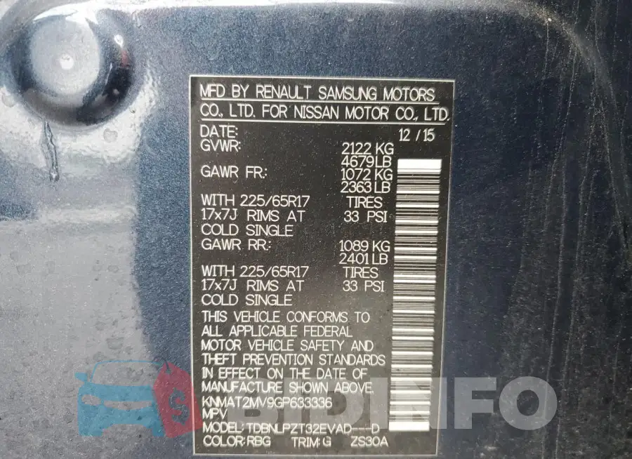 KNMAT2MV9GP633336 Photo# 13