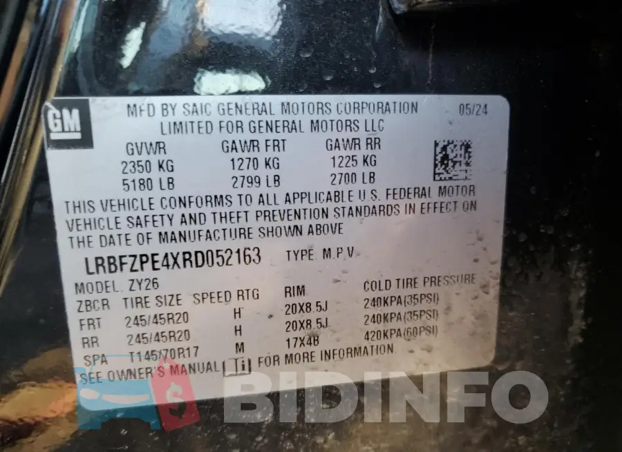 LRBFZPE4XRD052163 Photo# 13