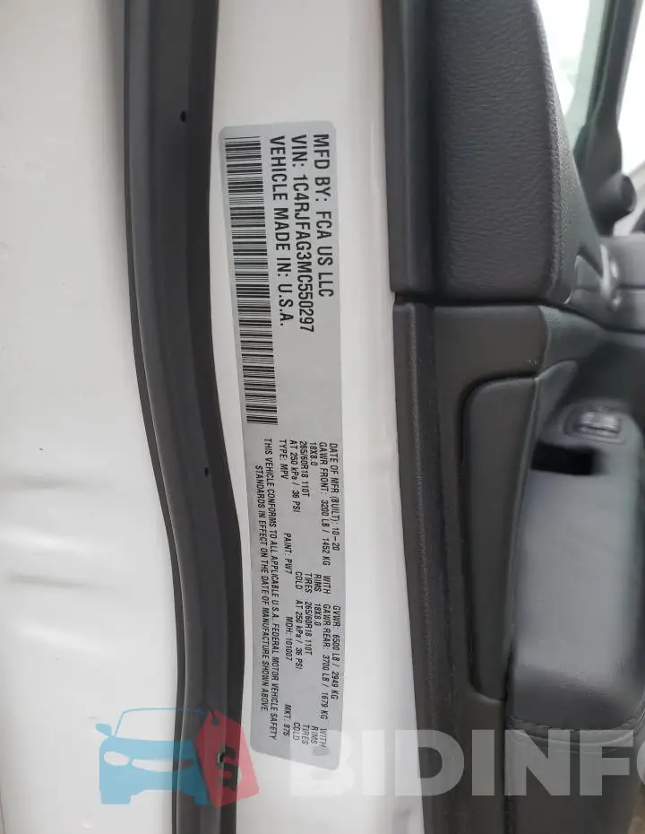 1C4RJFAG3MC550297 Photo# 14