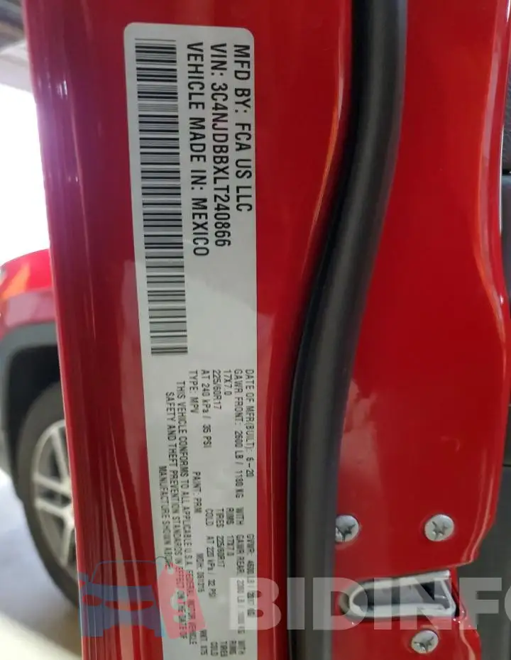 3C4NJDBBXLT240866 Photo# 12