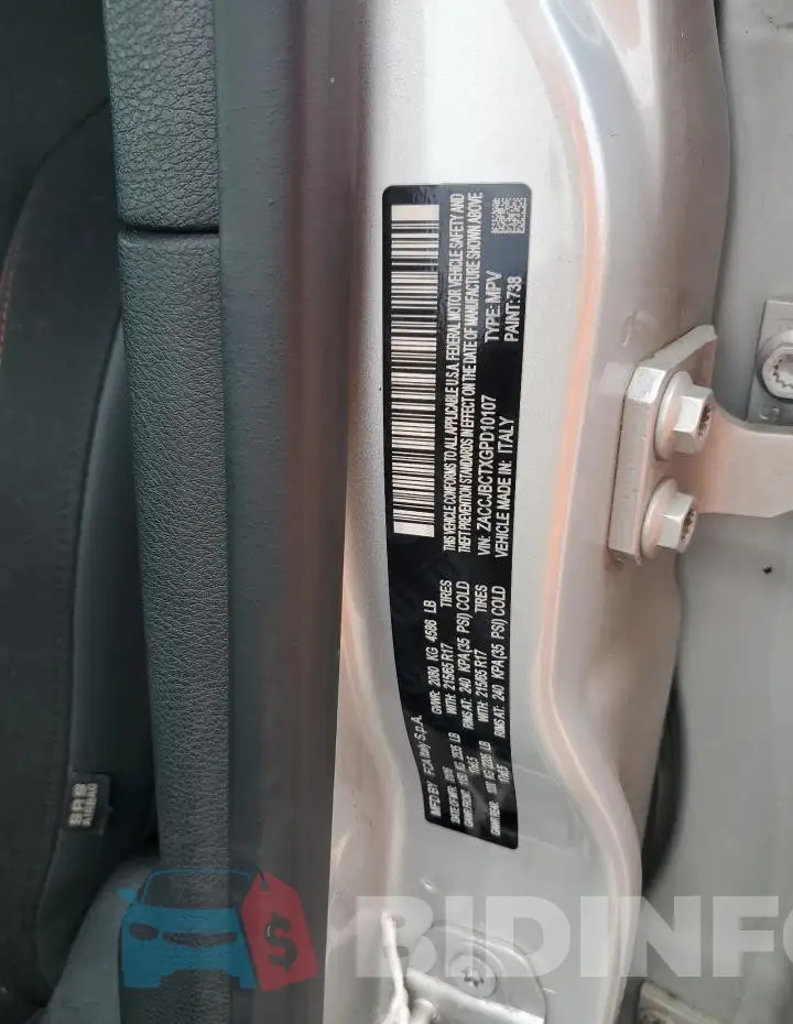 ZACCJBCTXGPD10107 Photo# 14