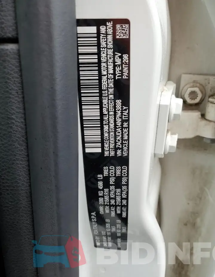 ZACNJDA14NPN43898 Photo# 12