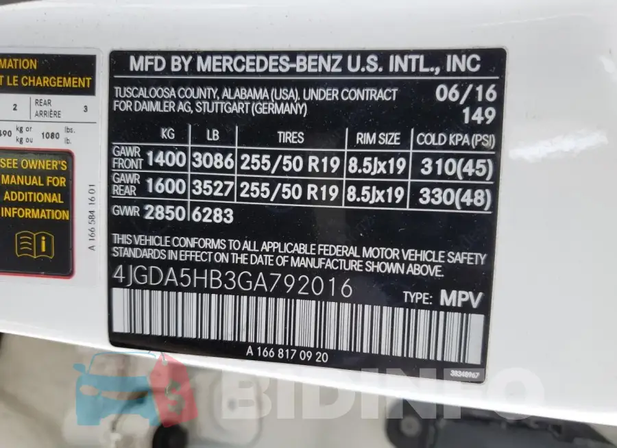 4JGDA5HB3GA792016 Photo# 14