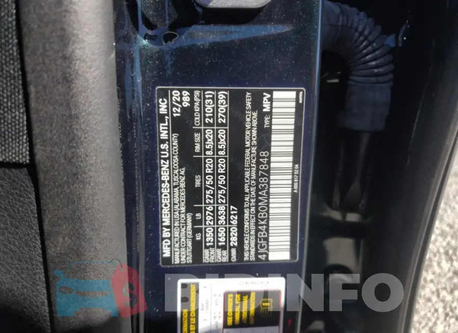 4JGFB4KB0MA387848 Photo# 13