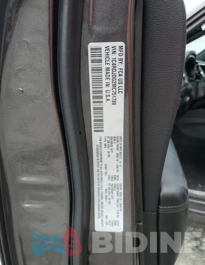 1C4RDJDG2MC751789 Photo# 14