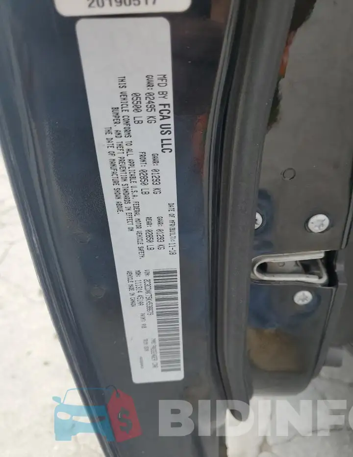 2C3CDXKT5KH538679 Photo# 12