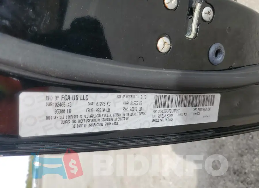2C3CDZFJ7GH337197 Photo# 12
