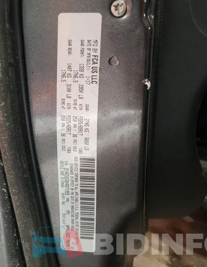 2C4RDGEG8HR671959 Photo# 14
