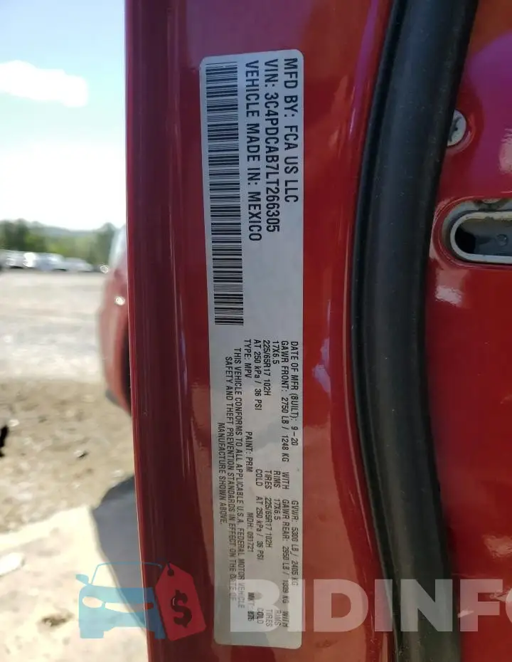 3C4PDCAB7LT266305 Photo# 13