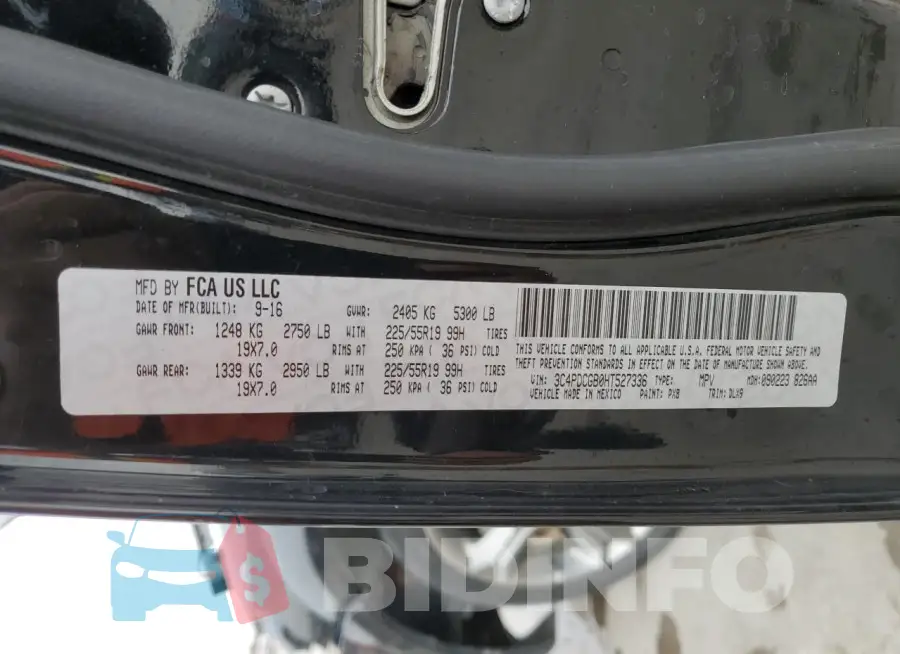 3C4PDCGB0HT527336 Photo# 14