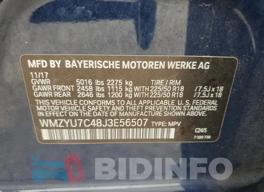 WMZYU7C48J3E56507 Photo# 12
