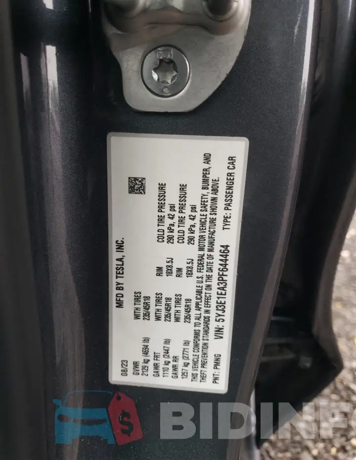 5YJ3E1EA3PF644464 Photo# 12