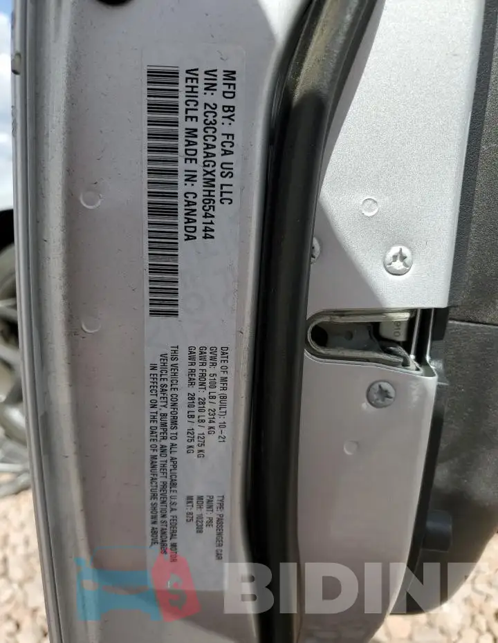 2C3CCAAGXMH654144 Photo# 13