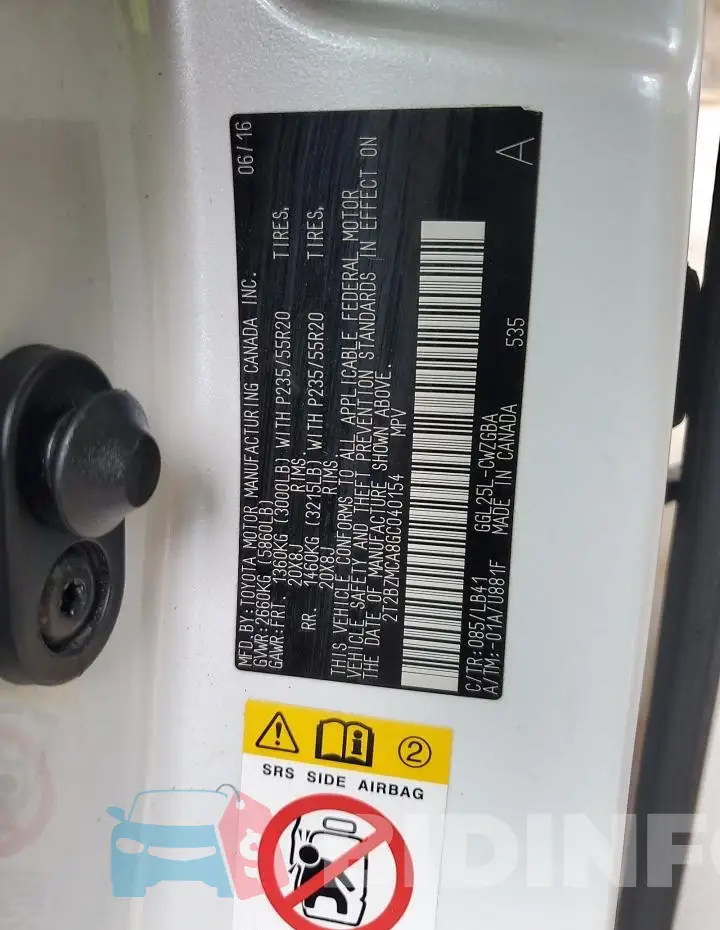 2T2BZMCA8GC040154 Photo# 12